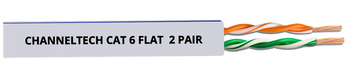 CAT6 Flat 2 Pair intercom lift cable — CC-4251G-90